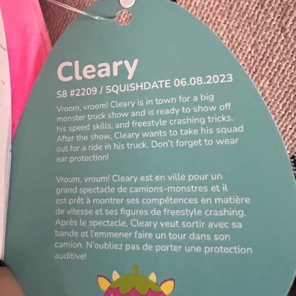 NWT Cleary the Strawberry Cow Squishmallows 8” - Picture 6 of 7